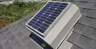 attic fan installation services with energy-efficient roof-mounted ventilation system in Los Angeles, CA