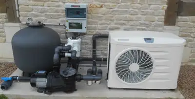 electric heater installation services with connected outdoor heating system equipment in Los Angeles, CA
