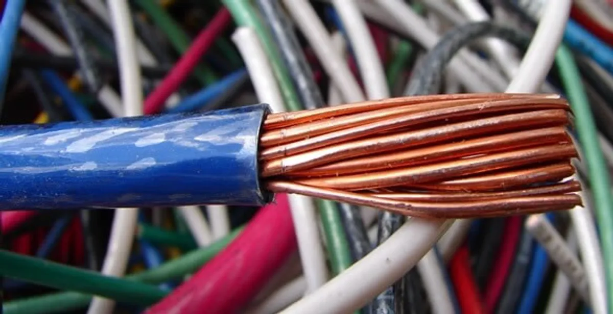 electrical wiring services showing exposed copper conductors and cable preparation in Los Angeles, CA