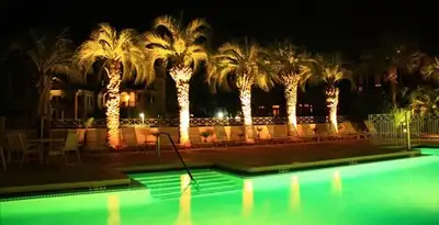 landscape lighting installation services illuminating outdoor recreational areas in Los Angeles, CA