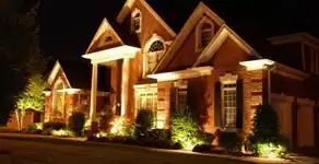 landscape lighting installation services enhancing residential exterior lighting in Los Angeles, CA