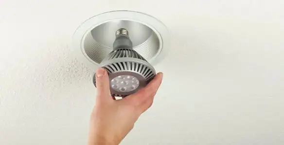 lighting installation service featuring recessed ceiling light installed by licensed professionals in Los Angeles, CA
