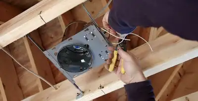 Professional recessed lighting installation with electrical wiring by licensed electricians in Los Angeles, CA