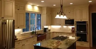 Recessed lighting installation enhancing interior lighting by professional electricians in Los Angeles, CA