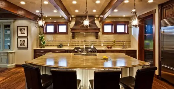 Finished recessed lighting installation providing balanced indoor lighting in Los Angeles, CA