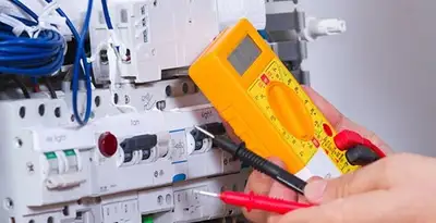 Residential electrician testing home electrical panel for safety and performance in Los Angeles, CA