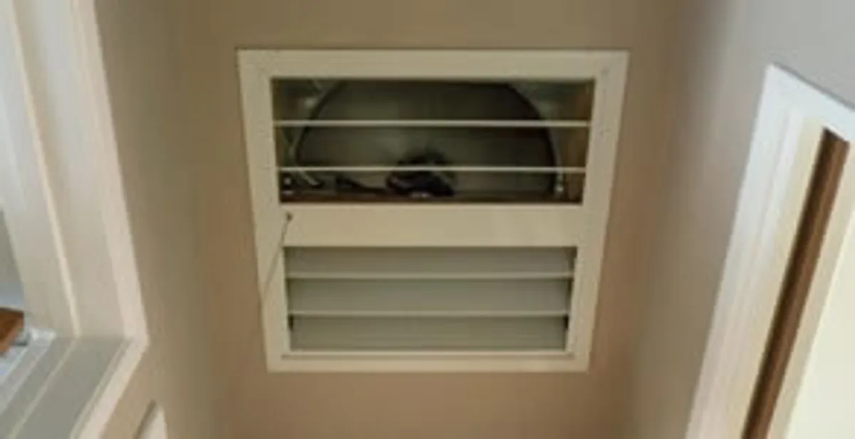 whole house fan installation services with ceiling-mounted ventilation system in Los Angeles, CA