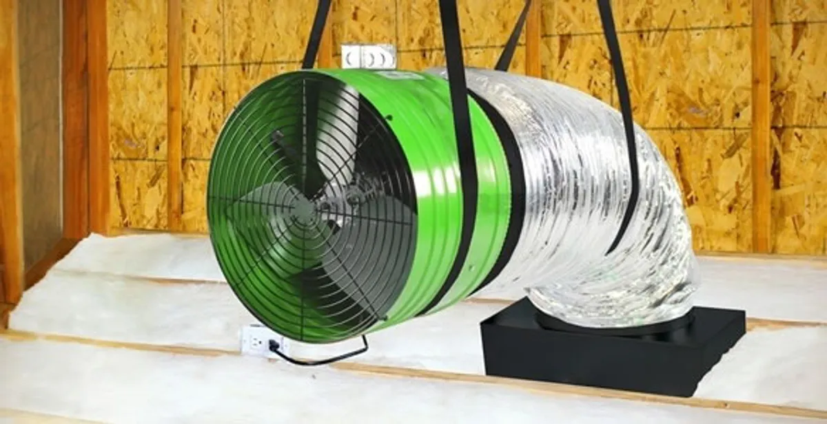 whole house fan installation services with professionally mounted ventilation fan system in Los Angeles, CA